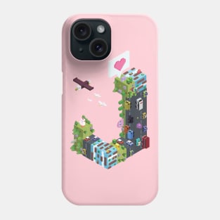 Pac Man Crossy Road Isometric City Phone Case