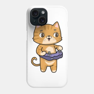 Cat at Playing with Controller Phone Case