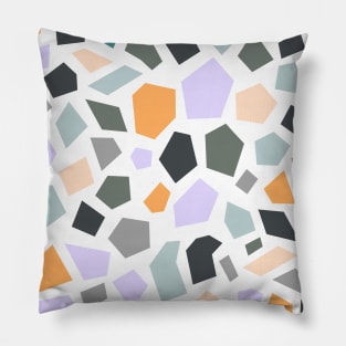 Terrazzo Multi Colour, Lilac, Orange and Green Pillow