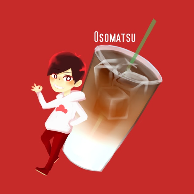 Matsuno-bucks Osomatsu Ice Coffee by shootingstarsaver@gmail.com