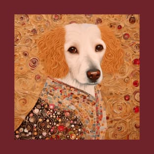 Klimt Dog with Brown Eyes T-Shirt