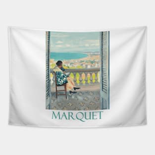 Madame Marquet Reading by Albert Marquet Tapestry