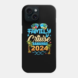 Family Cruise The Bahamas 2024 Summer Matching Vacation 2024 Raglan Phone Case