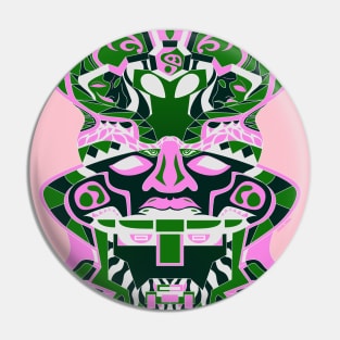 olmec totem in pink sentinel ecopop tower Pin