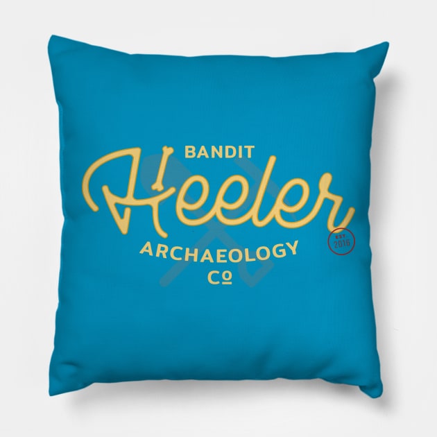 Heeler Archaeology Co. Bluey Pillow by Batg1rl