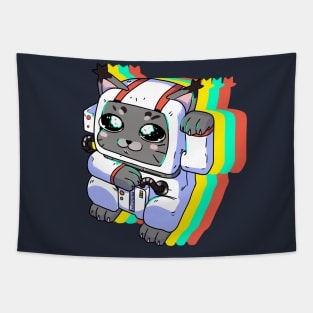 Space Lucky Cat Tapestry