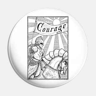 Courage Knight Pin