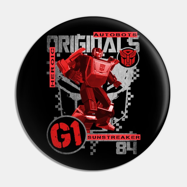 G1 Originals - Sunstreaker Pin by CRD Branding