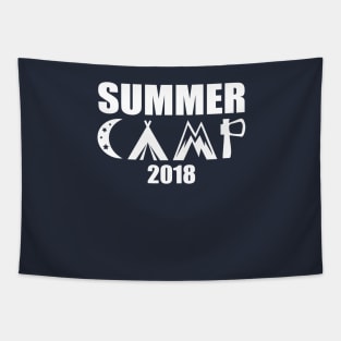 Summer Camp Shirt. Cute Summer Camp Tshirt for Kids, Teens Tapestry