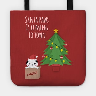 'Santa Paws Is Coming To Town' Tote