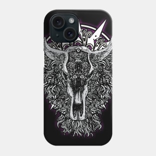 Magic Occult Buffalo Scull Shaman Totem Phone Case