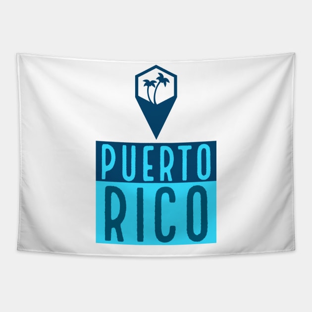 Puerto Rico Island Love Tapestry by cricky