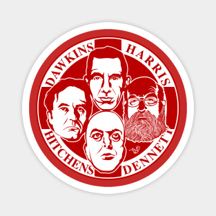 The Four Horsemen: New Atheists (Scarlet) Magnet