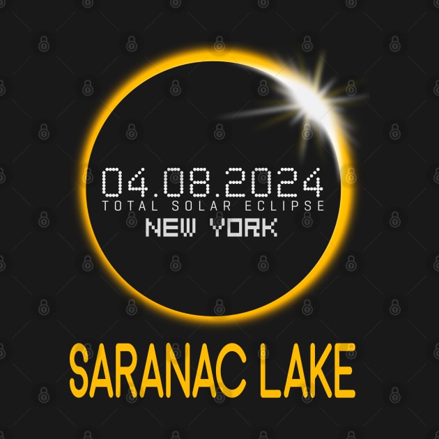 SARANAC LAKE New York Total Solar Eclipse April 8 2024 by TeeaxArt