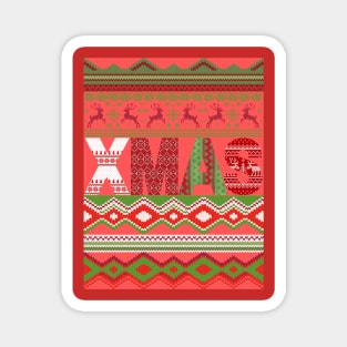 XMAS Ugly Christmas Sweater Magnet