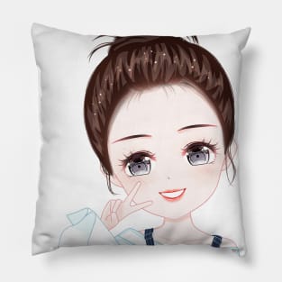 Cute girl Pillow