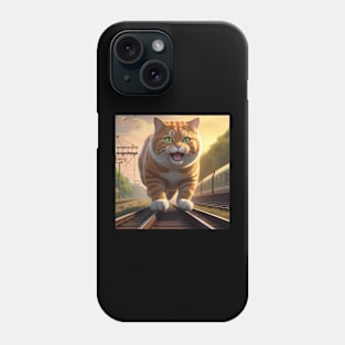 Cat Wanting To Be A Train Phone Case