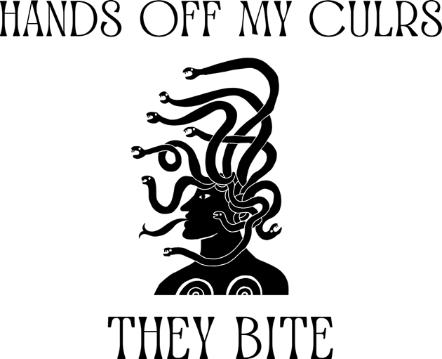 Hands off my curls, they bite Kids T-Shirt by SalxSal