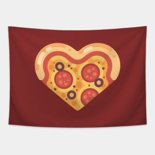 Pizza heart Tapestry