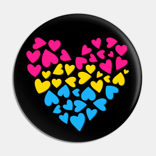 Pansexual Hearts Pride Pin