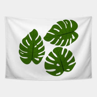 Monstera leaves. Tapestry