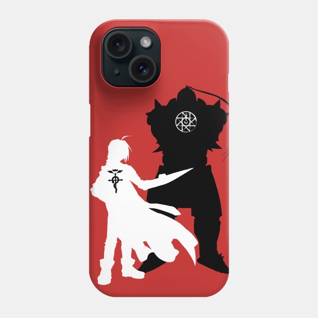 Edward and Aplhonse Elric FullMetal Alchemist Phone Case by SirTeealot