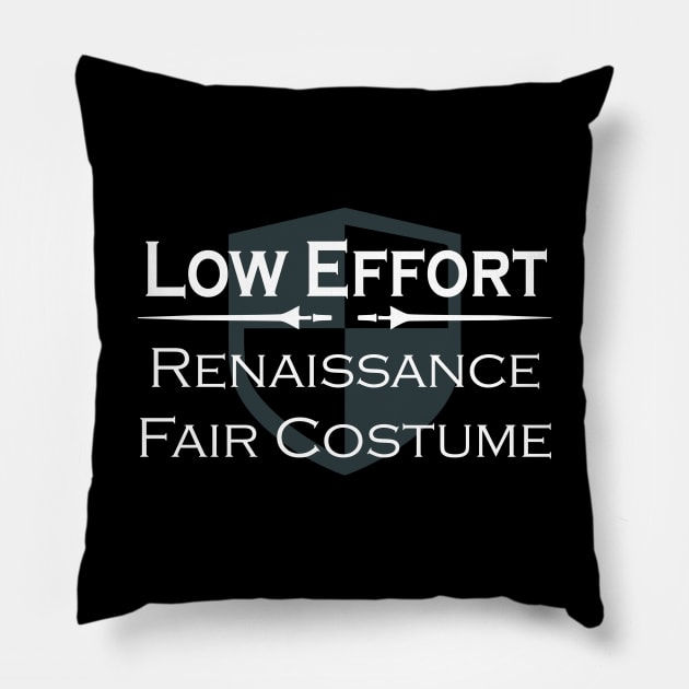 Renaissance Fair Costume TShirt Pillow by LovableDuck