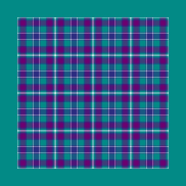 Sea Green, Purple and Blue Tartan Pattern by sifis