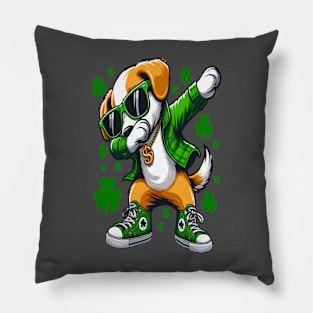 St. Patrick's Day funny Dog Dabbing Pillow