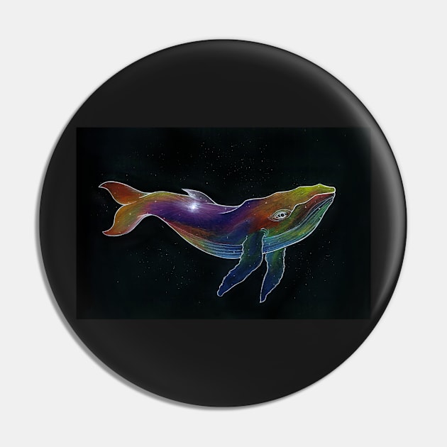 Galaxy Whale Pin by Qur0w