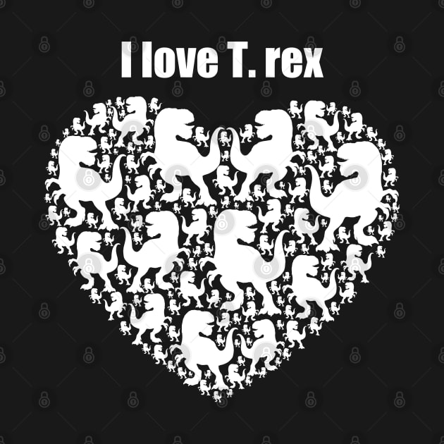 T.Rex dino dinosaur cute heart Tyrannosaurus rex by Artardishop