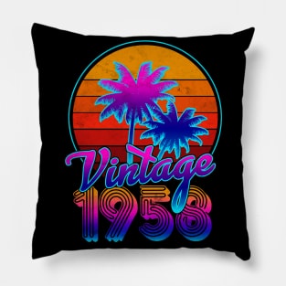 Vintage Classic 1958 Pillow