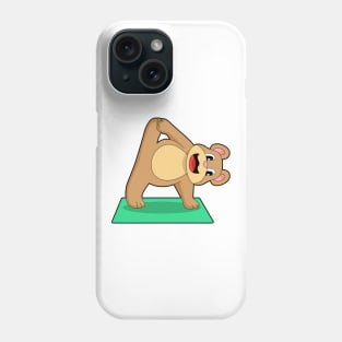 Bear at Yoga Fitness Phone Case