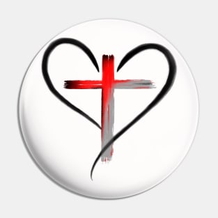 Cross My Heart Pin