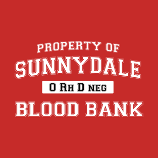 Property of Sunnydale Blood Bank White T-Shirt