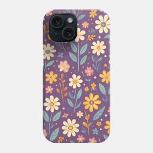 Purple Floral Phone Case