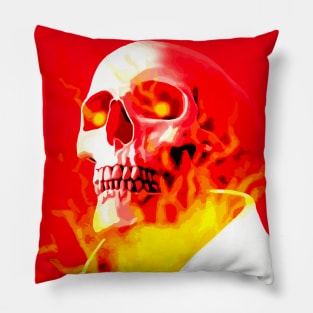 Skull Ghost - Lit a fire that nobody can put out Pillow