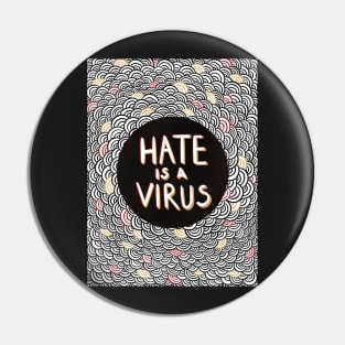 Hate is a Virus – Stop Asian Hate Pin