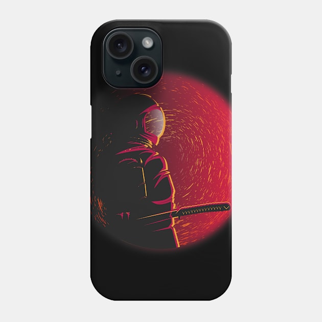 samurai in space Phone Case by xadhimx