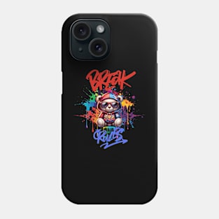 A Cool and Rebel Teddy Bear Phone Case