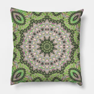 Psychedelic Fractal Mandala Pillow