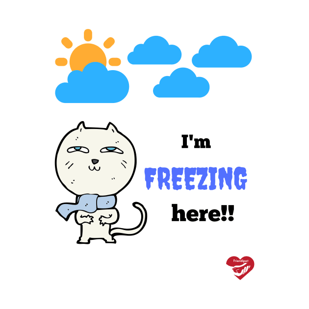 Freezed cat by Friendipets