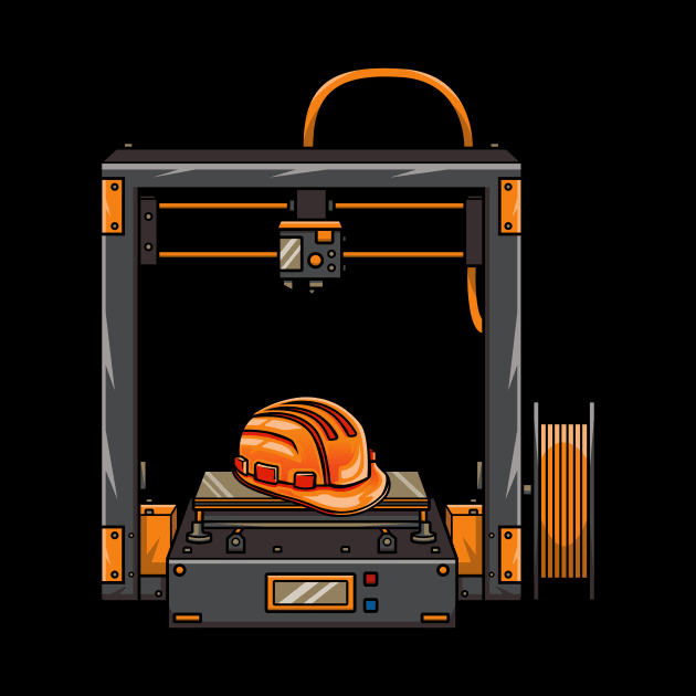 3D Printer #5 Made By Engineer by Merch By Engineer