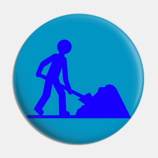 Blue shovel Pin