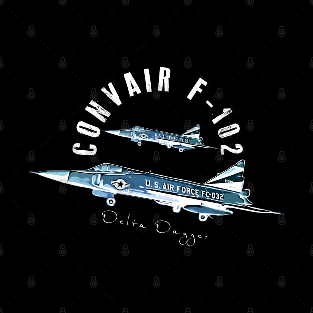 Convair F-102 Delta Dagger by aeroloversclothing