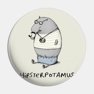 Hipsterpotamus Pin