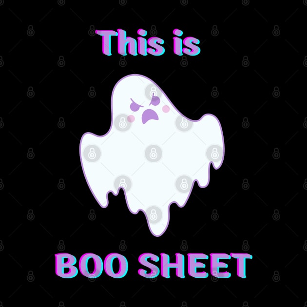 Boo Sheet Cute Kawaii Ghost Halloween Spooky Season by ThievingNargles