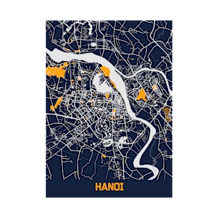 Hanoi - Vietnam Bluefresh City Map T-Shirt