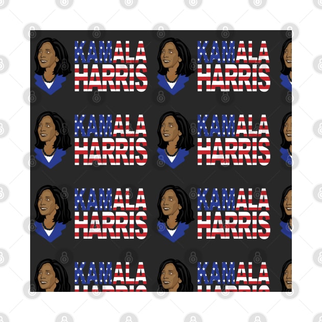 Kamala Harris Black by Sandra Hutter Designs