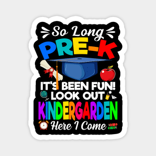 Look Out Kindergarten Pre-K Graduate Preschool Graduation Magnet